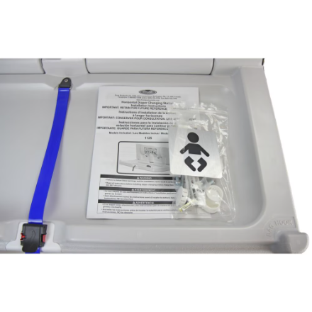 Frost 34-in Grey Polyethylene Baby Changing Table, 1125