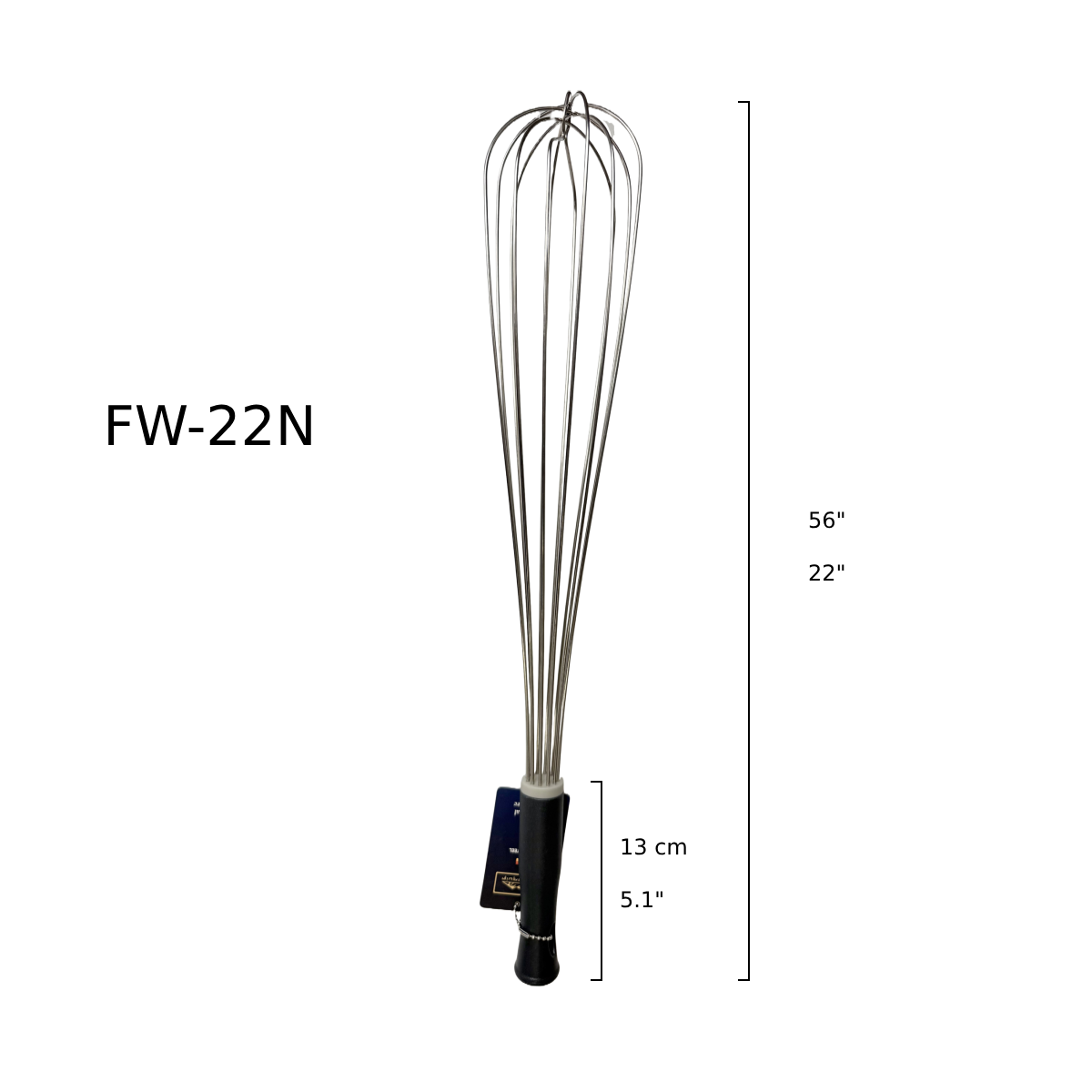 Sub-equip, 22" French Whisks, Nylon (FW-22N) - Chefcoca