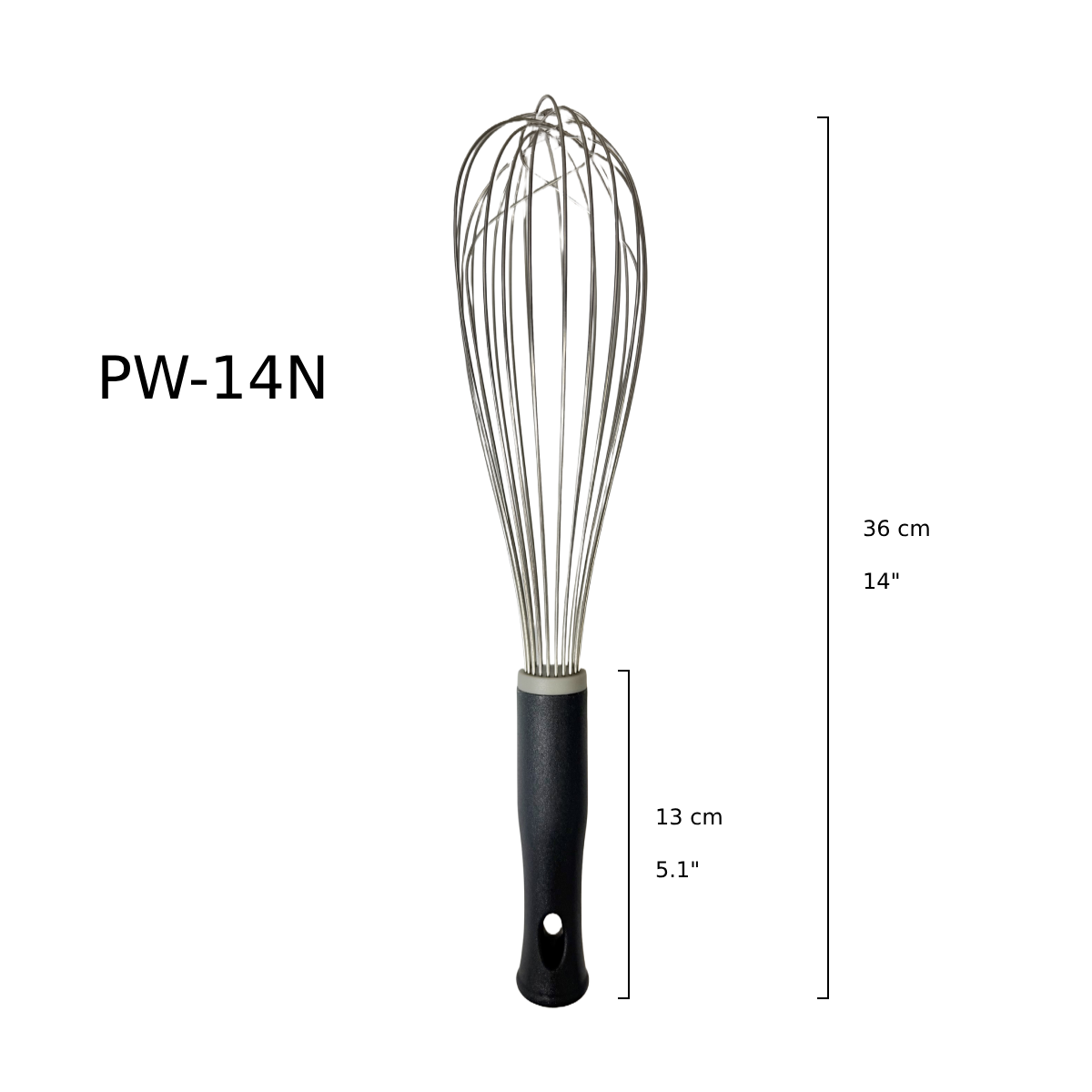 Sub-equip, 14" Piano Whisks, Nylon (PW-14N) - Chefcoca