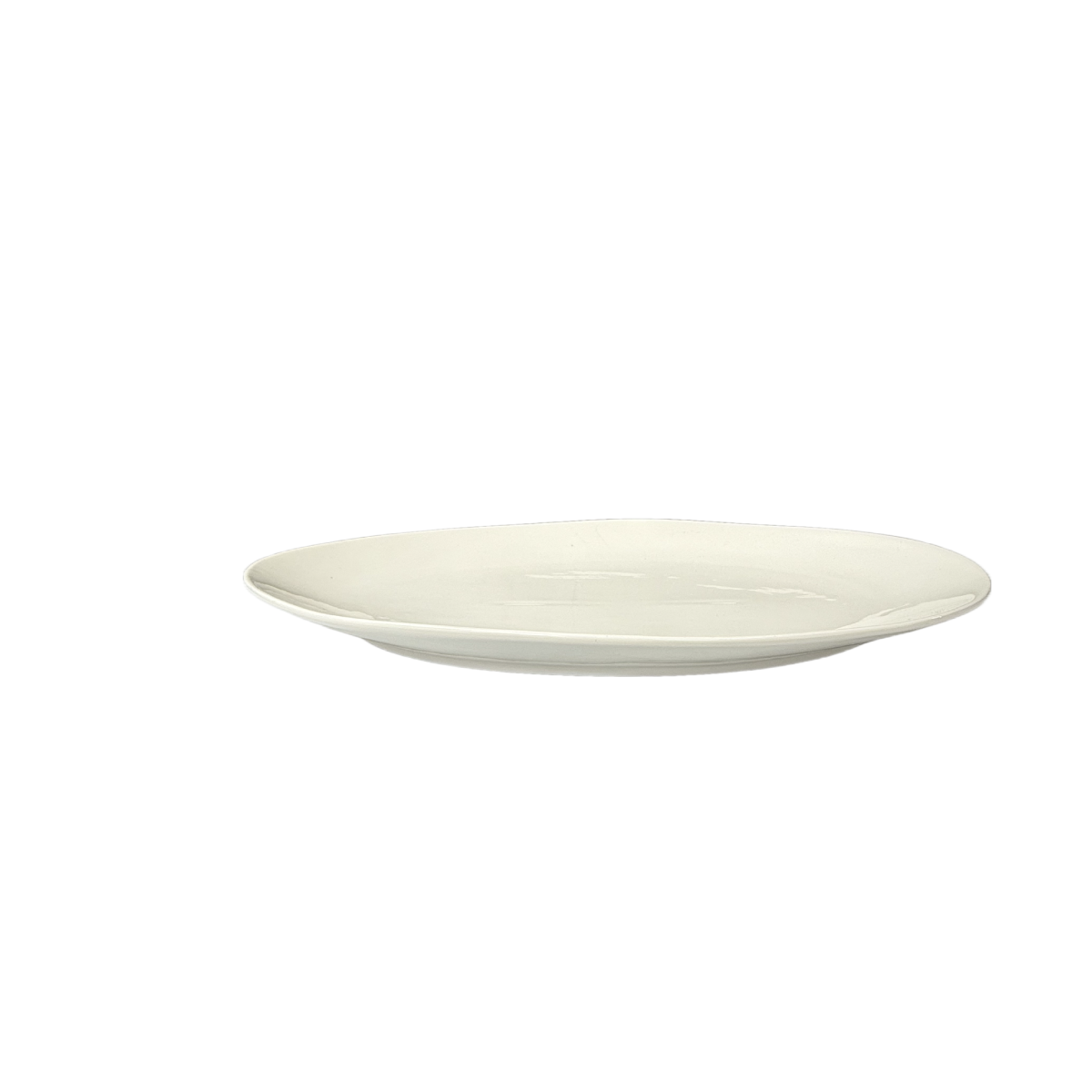 Chefco, 14" Porcelain Oval Plate - Ceramic, White (C86003)