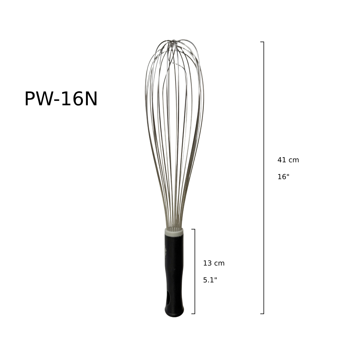 Sub-equip, 16" Piano Whisks, Nylon (PW-16N) - Chefcoca