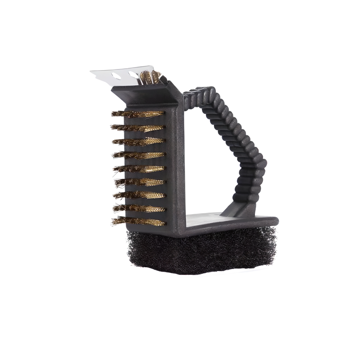 3 in 1 Oven & Grill / BBQ Brush, 6" Long, Steel Bristles (BRP-6S) - Chefcoca