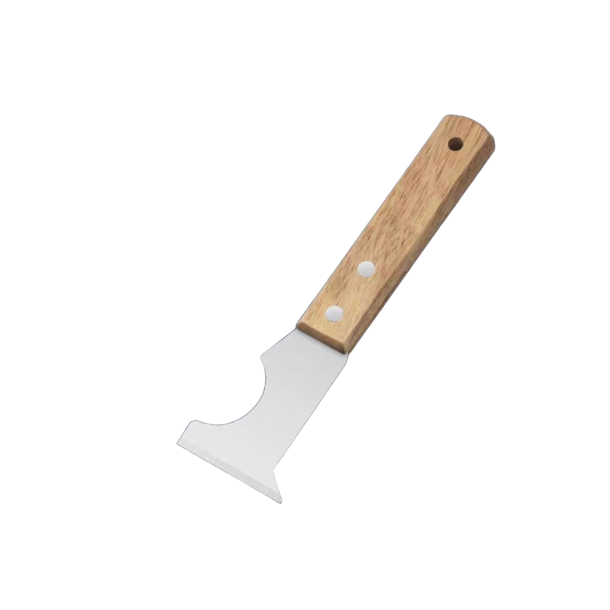 7.5" Multi Purpose Scraper with Wooden Handle (TN-7) - Chefcoca