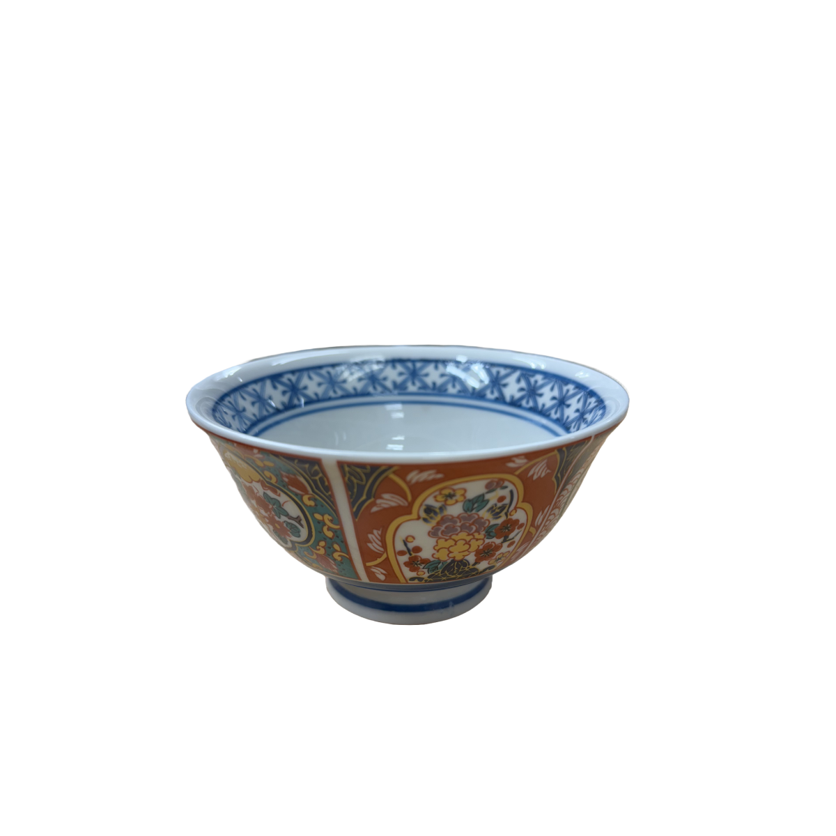 Chefco, 4.8" Porcelain Japanese Zakka Style Rice Bowl "Red Plum" Pattern (KF1265) - Chefcoca