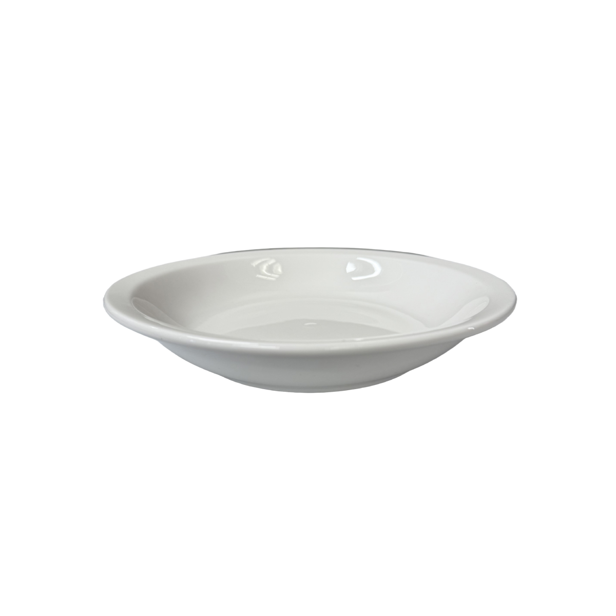 Chefco, 9" Porcelain Rimmed Salad Bowl - Ceramic, White(PT00098)