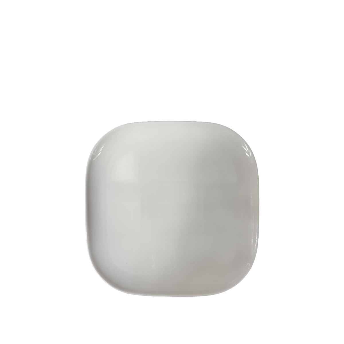 Chefco,  10" White Flat Square Plate - White Ceramic (PT00154) - Chefcoca