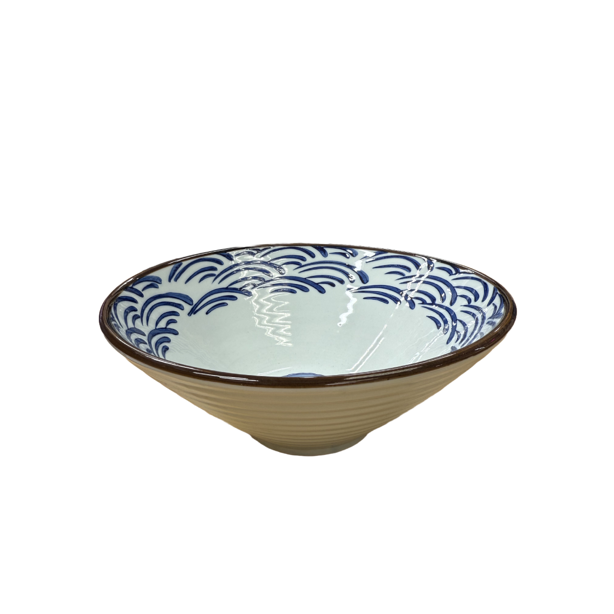 Chefco, 9" "Water Ripples" Print Ceramic Bowl (PTC00319) - Chefcoca