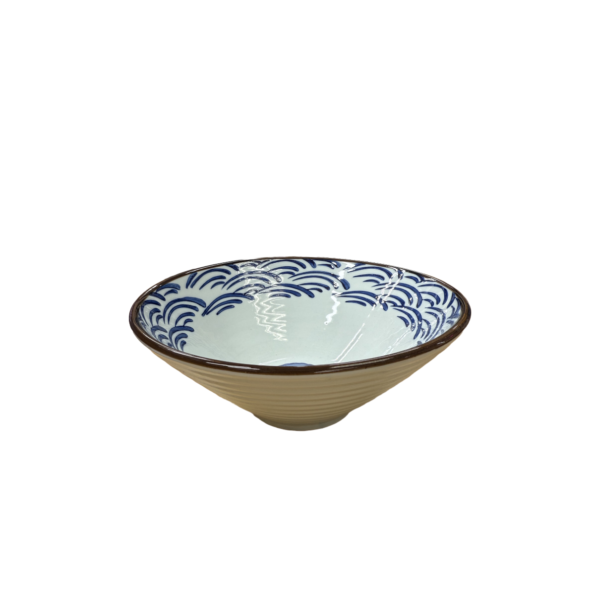 Chefco, 8" "Water Ripples" Print Ceramic Bowl (PTC00318) - Chefcoca