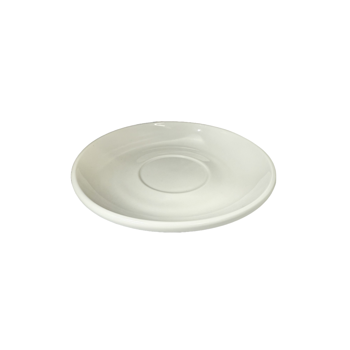 Cameo, 6" Dia White Ceramic Round Saucer Plate, 3/4" High - Ceramic, White(210-80S)