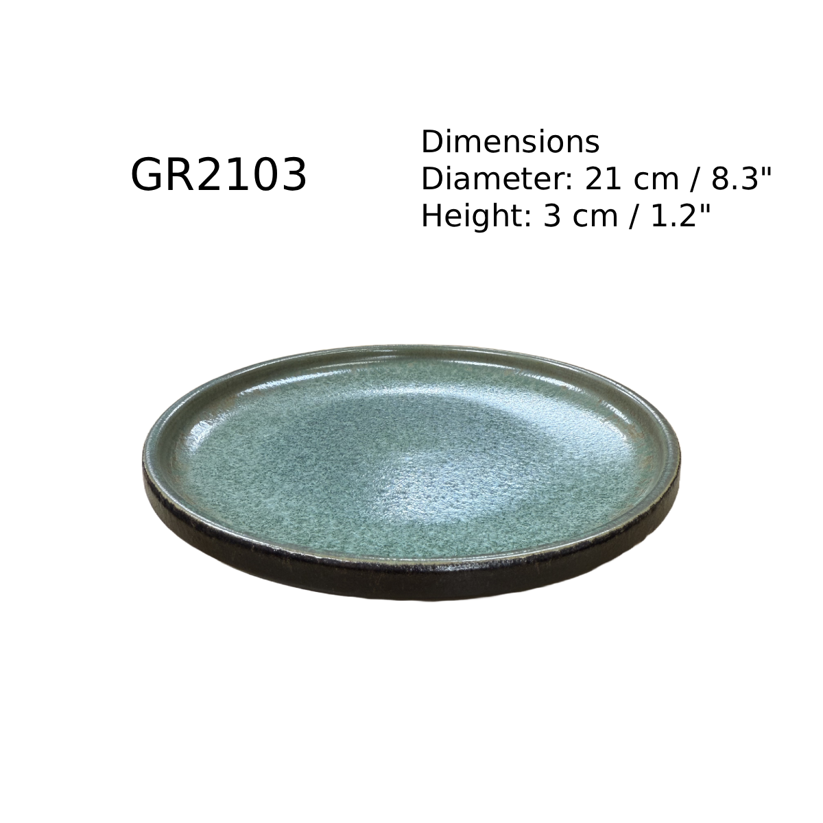 Chefco, 10" Round Flat Plate (GR2103) - Chefcoca