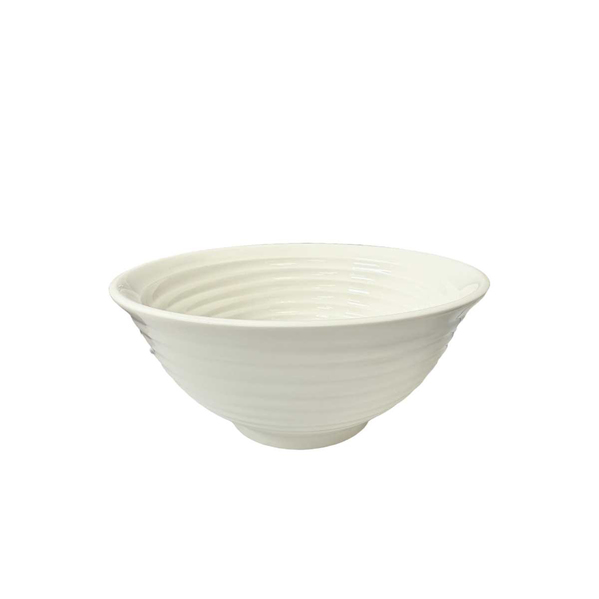 Chefco, 7" Porcelain Round Ramen Bowl- Ceramic, White (PT00134) - Chefcoca