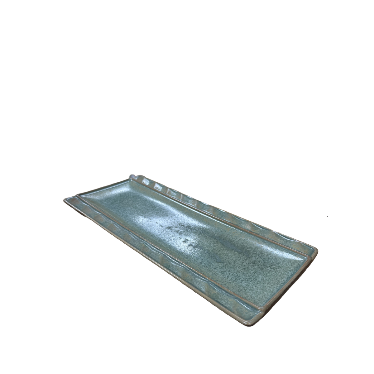 Chefco, 14 3/8" Ceramic Green Rectangular Plate (GR351302) - Chefcoca