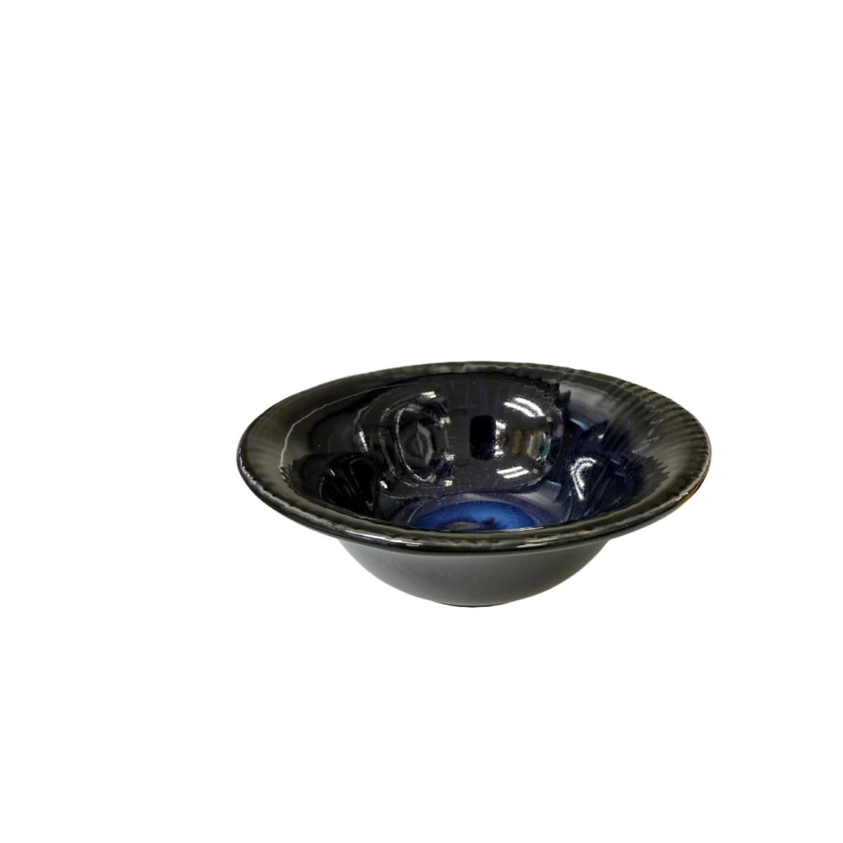 Chefco, 4 3/4" Dark Blue Kiln Round Wide-mounted Bowl (JS1205) - Chefcoca