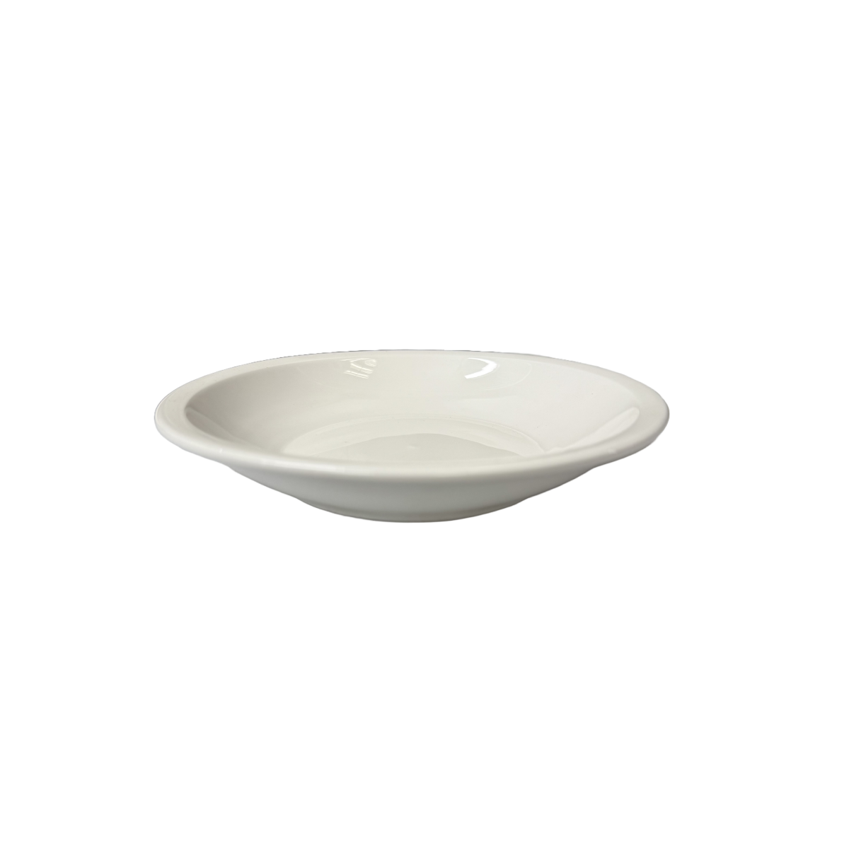 Chefco, 8" Porcelain Rimmed Salad Bowl - Ceramic, White (PT00097)