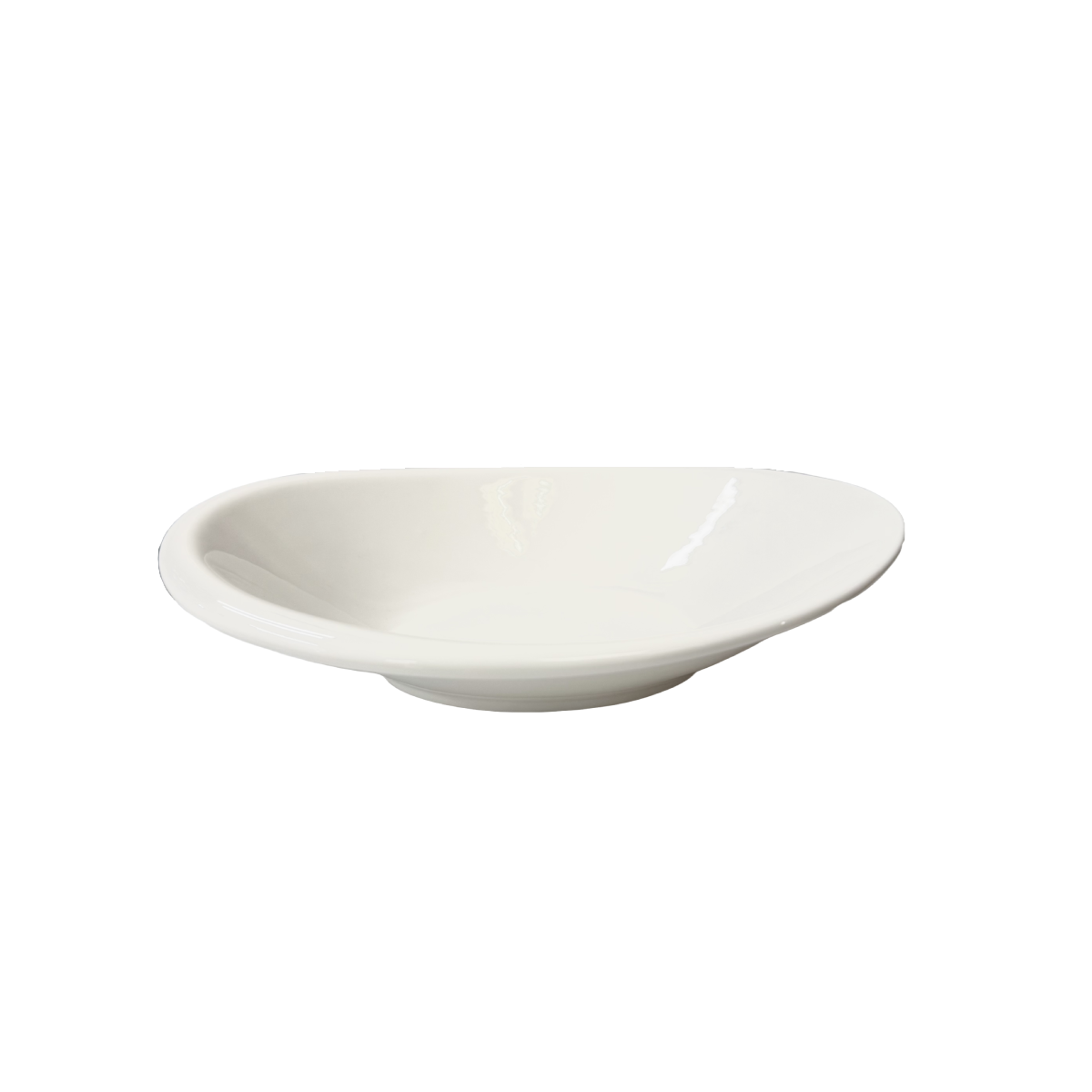 Chefco, 12" Porcelain Egg-Shaped Bowl - Ceramic, White (PT00119) - Chefcoca