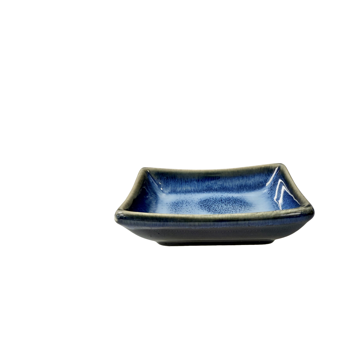 Chefco, 3.5" Japanese Style Blue Sauce Plate (JS0906) - Chefcoca