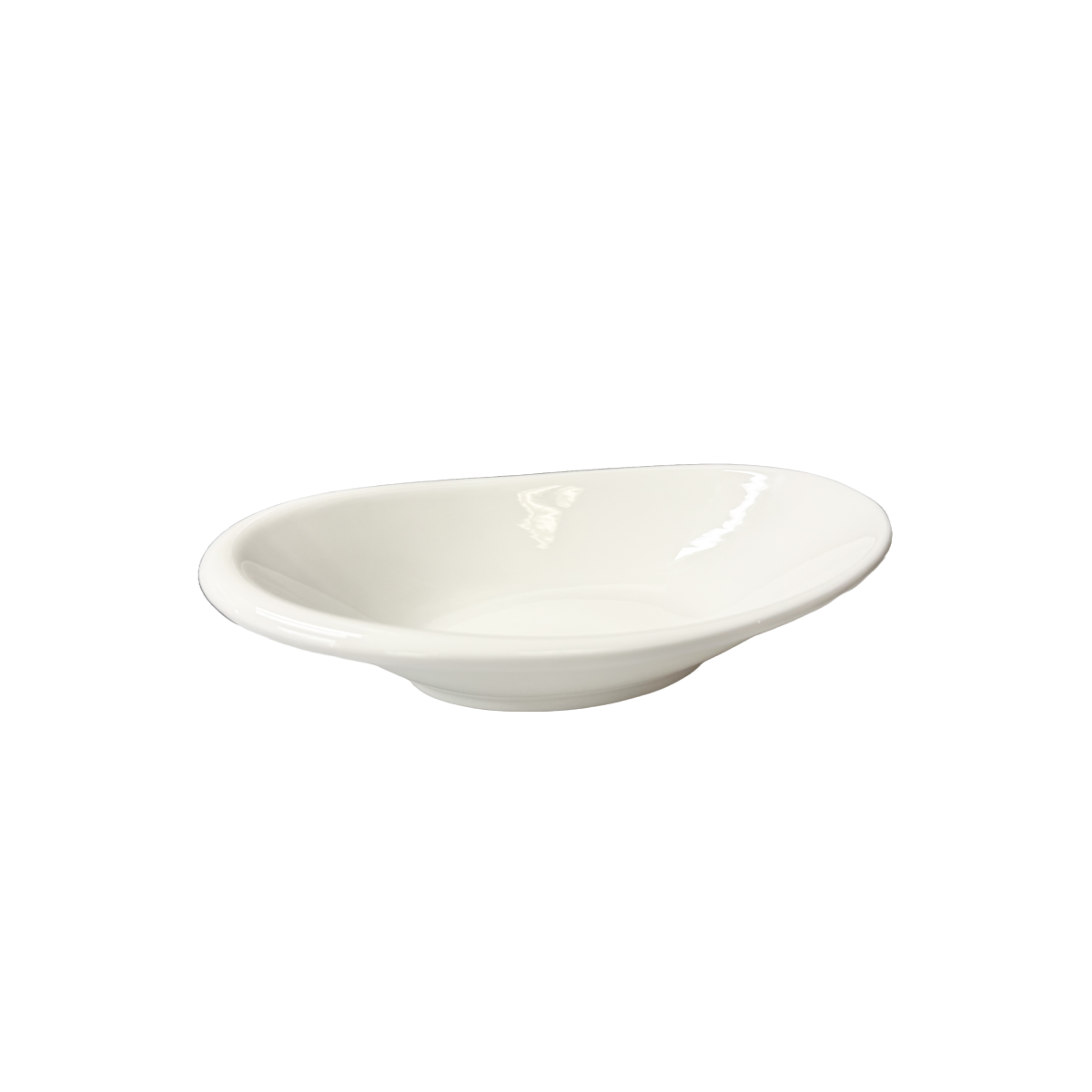 Chefco, 10" Porcelain Egg-Shaped Bowl - Ceramic, White (PT00117) - Chefcoca