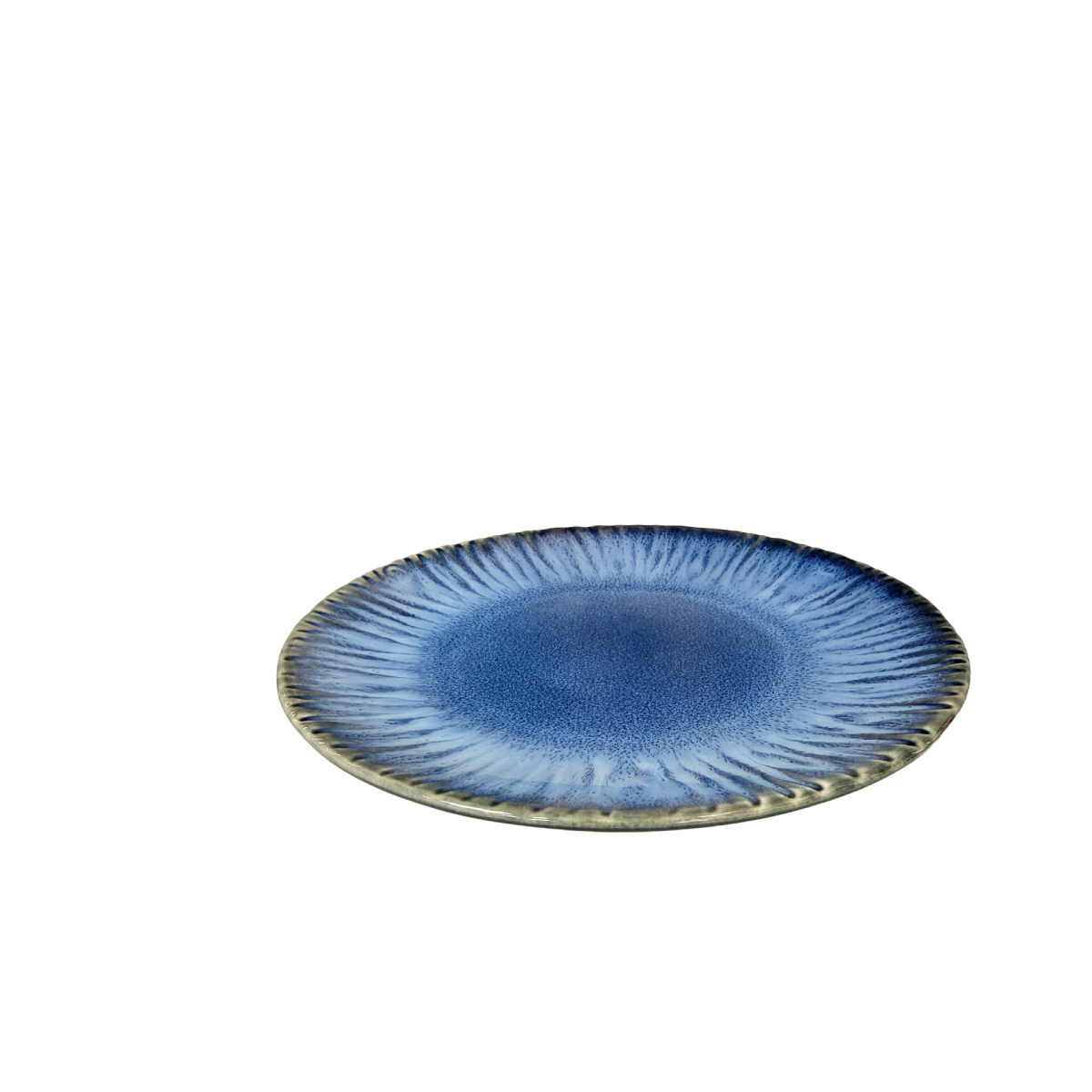 Chefco, 7.25" Round Blue Plate (JS1802) - Chefcoca