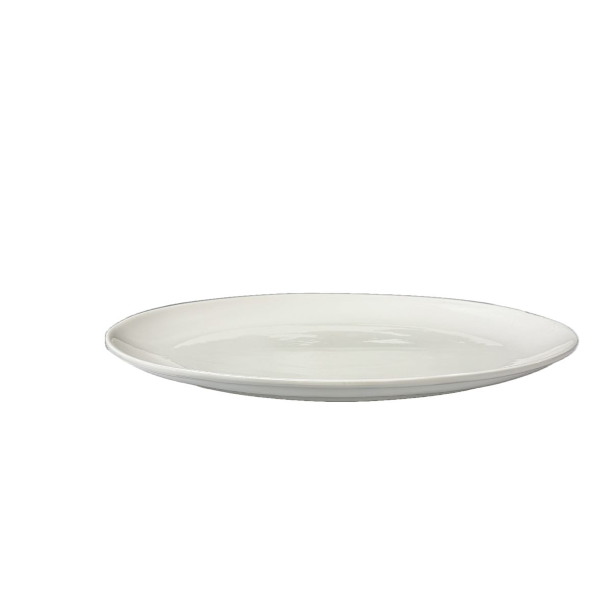 Chefco, 18" Porcelain Oval Plate - Ceramic, White (C86005)