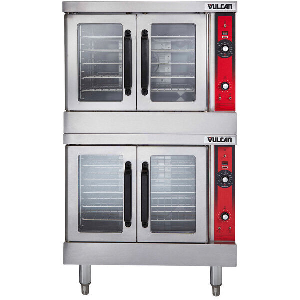 Vulcan VC55ED-208/3 Double Deck Full Size Electric Convection Oven - 208V, Field Convertible, 24 kW