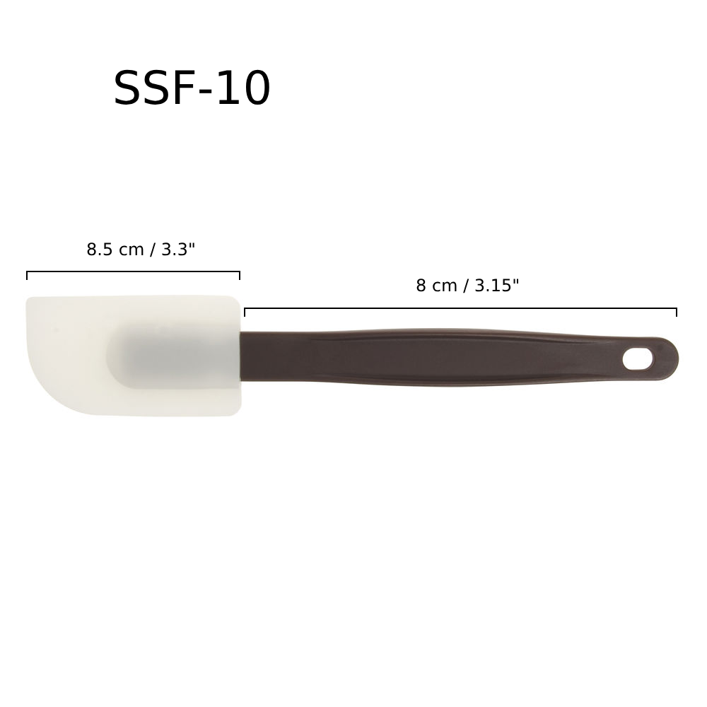 Sub-equip, 10" spatula, Flat shape, Silicone (SSF-10) - Chefcoca