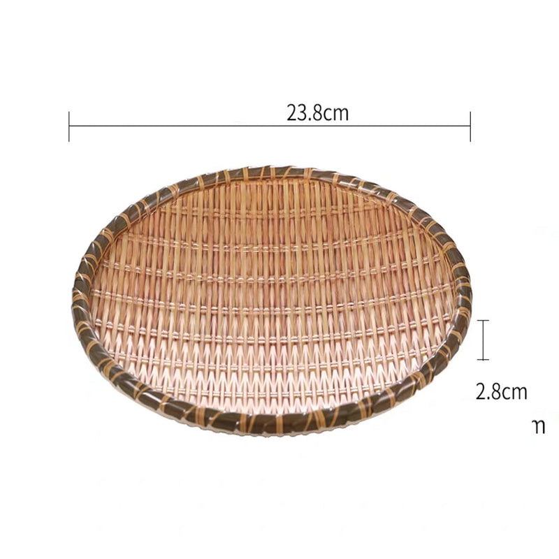 Round Melamine Rattan Style Plate (13809-07G，13809-12G)