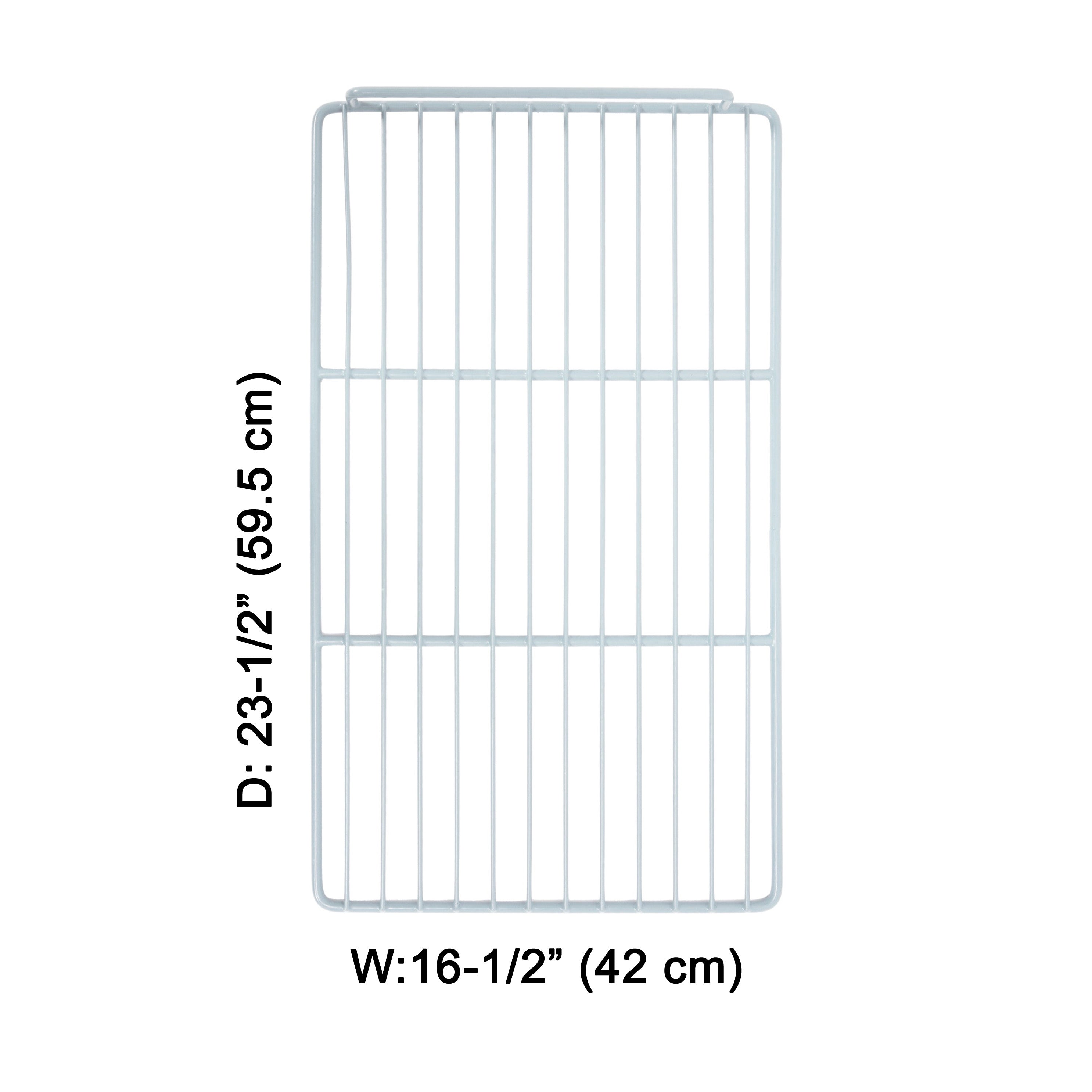 Sub-equip, Commercial refrigeration Wire Shelf, White, 16-1/2" x 23-1/2"