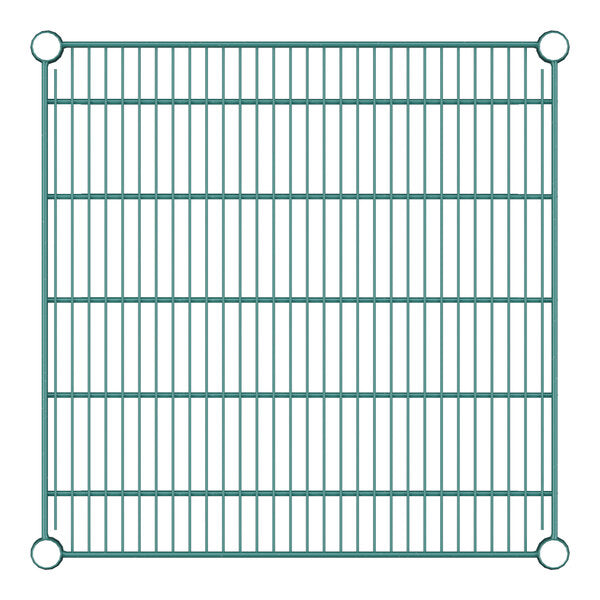24" Wide NSF Green Epoxy Wire Shelf, 24"Length (GWS-2424)