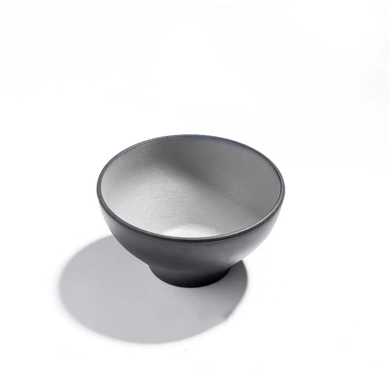 4.6”Two Toned Grey Melamine Bowl (25-095)