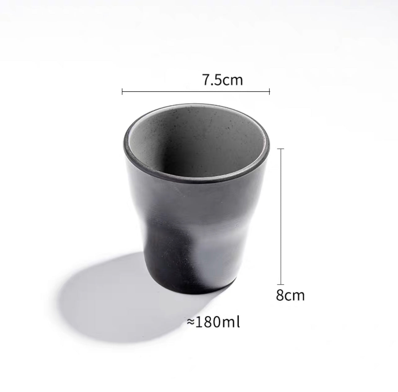 Melamine Tea Cup,Two Toned Grey （25-096）