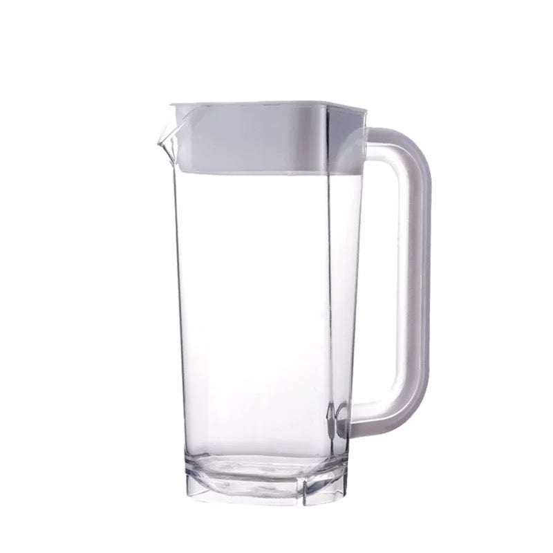 Square Base Clear Polycarbonate Pitcher (2L)