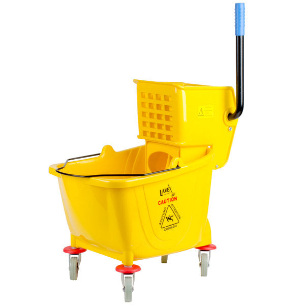 Mop Bucket with Wringer 35 Qt, Yellow