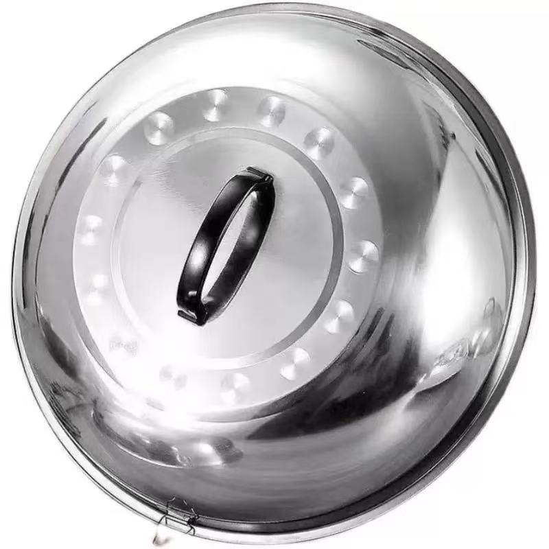 CHEFCO,WKCS-40, 40CM / 15.75" Stainless Steel Wok Cover - Chefcoca