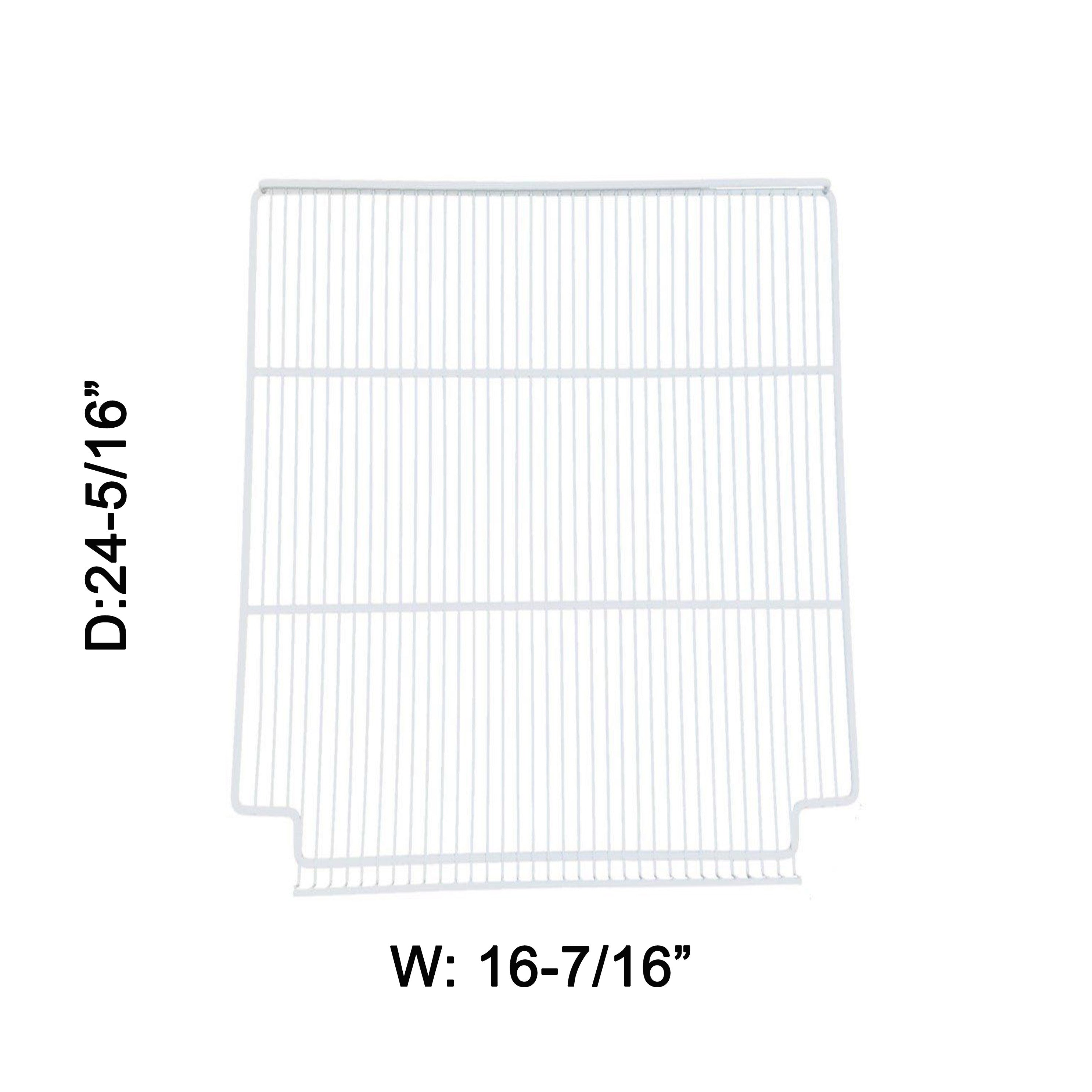 Sub-equip, Commercial refrigeration Wire Shelf, White, 16-7/16" x 24-5/16"