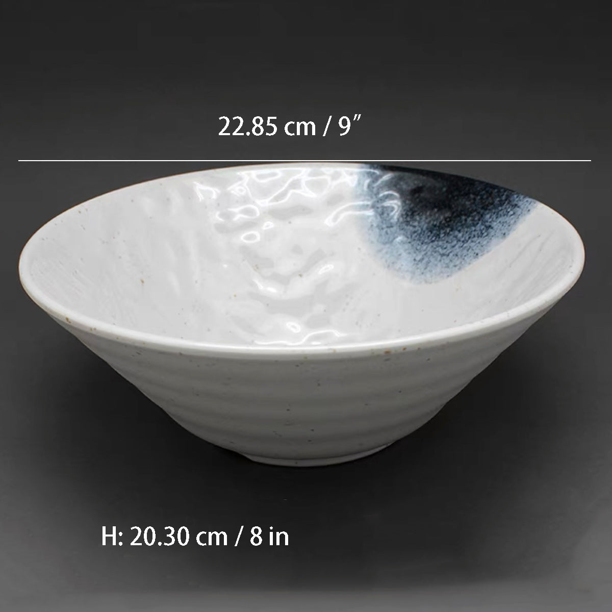 Dark Blue Ombre Melamine Bowl (39034K) - Chefcoca