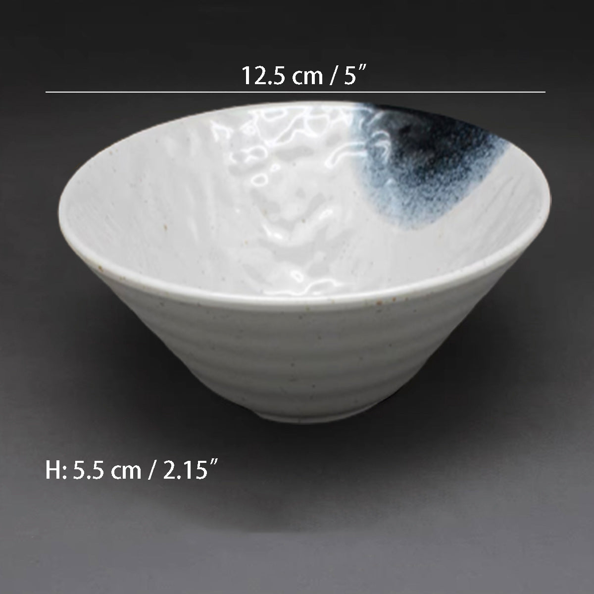 Dark Blue Ombre High Melamine Bowl (BY5001-5706)