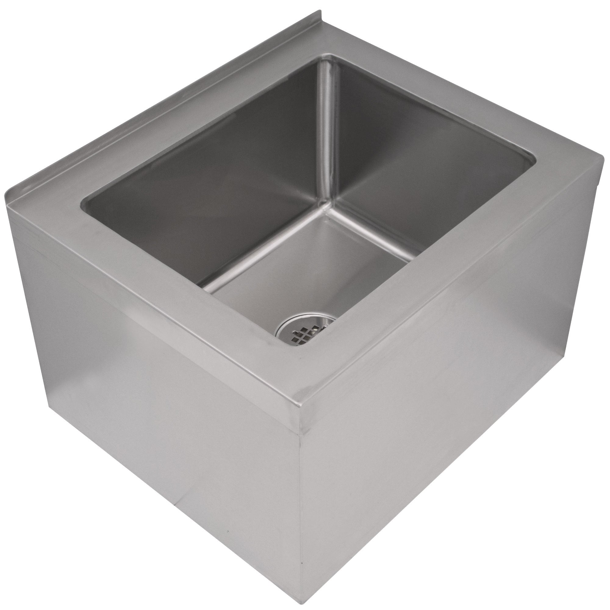 Metal 304, 18-Gauge 304 stainless steel Mop Sink (19"x22"x12")