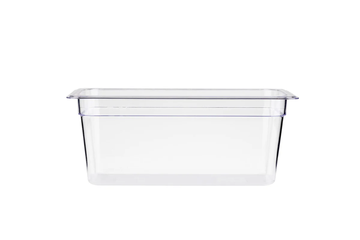 JW-P136, GN Food Pan Polycarbonate 1/3 Size (32.5cmL x 17.6cmWx 15cmD) - Chefcoca