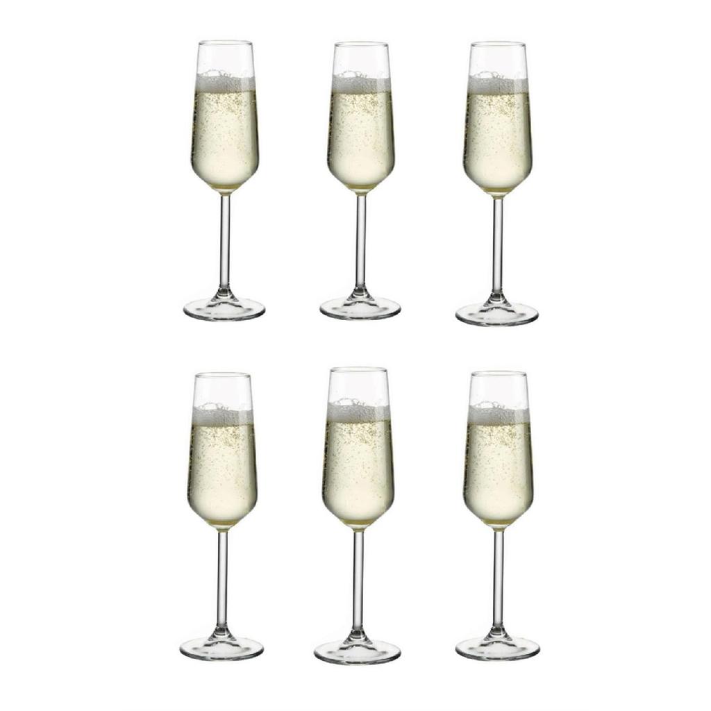 Chefco, 440079 Allegra Champagnue Flute 6.5oz/195ml-6pcs