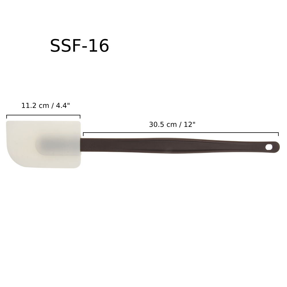 Sub-equip, 16" Spatula, Flat shape, Silicone (SSF-16) - Chefcoca