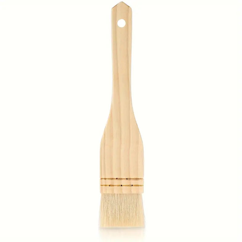1.7" Flat hake brushes, soft goat hair brush and hake paint brush with solid wooden handle for watercolor - Chefcoca