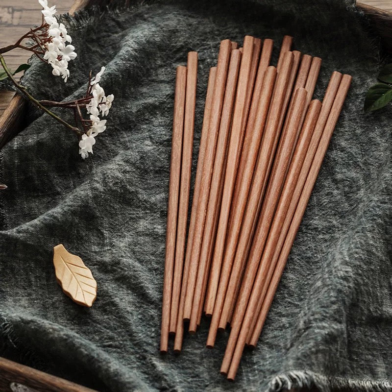 11' Wooden Chopsticks - 10 Pairs (CS-W11) - Chefcoca
