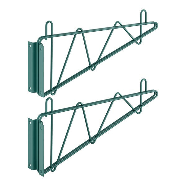 GWB-14-2 - Shelving Wall Mount Brackets, Epoxy Coated, 1 Pair - 14"
