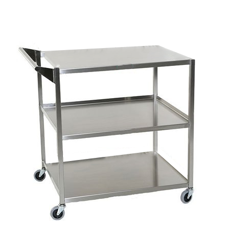 S/S Trolley,  With Single Handle (14”X24”X34H”), 27.5" Wide