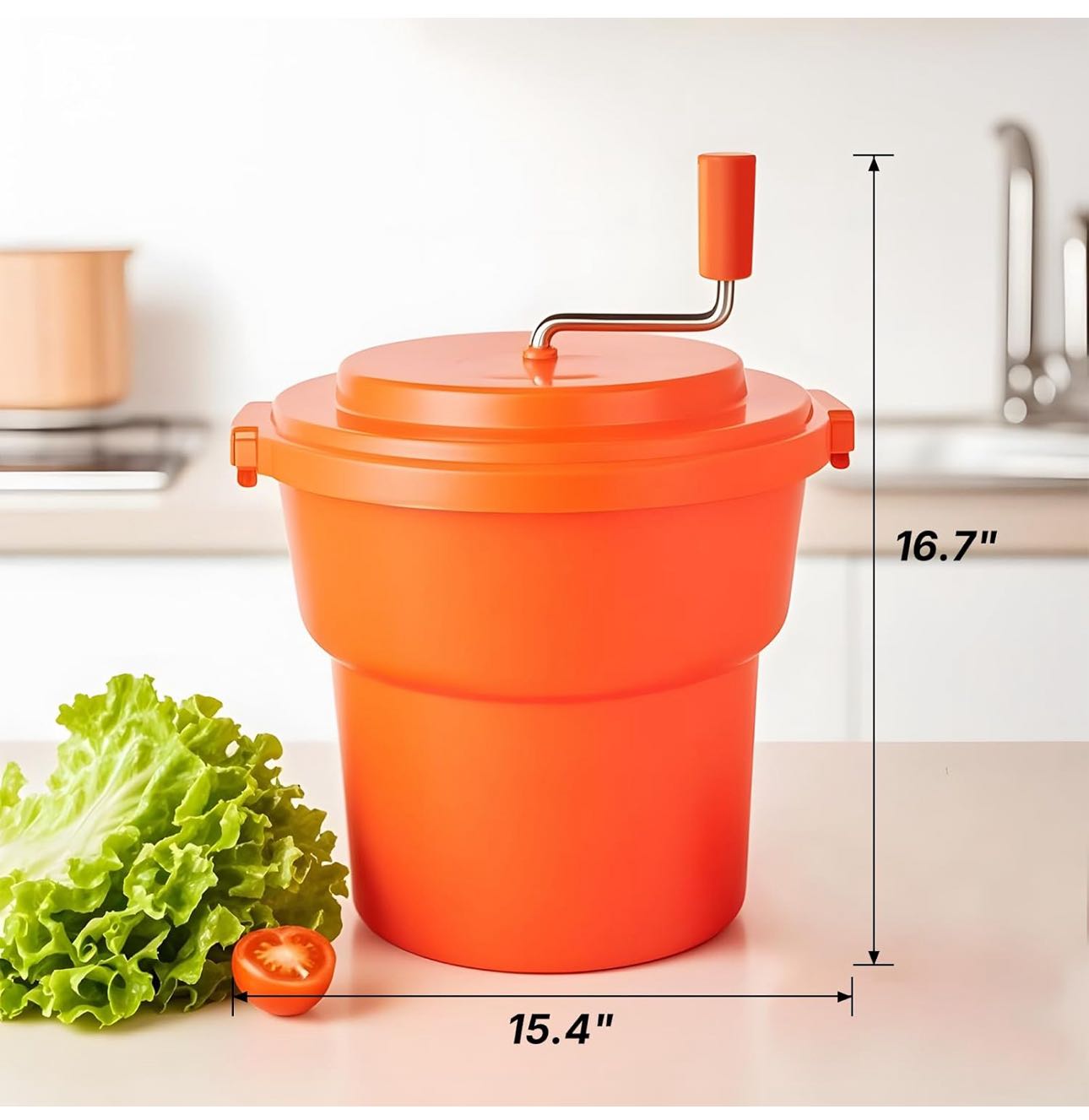 2.5GAL Manual Salad Spinner - Chefcoca