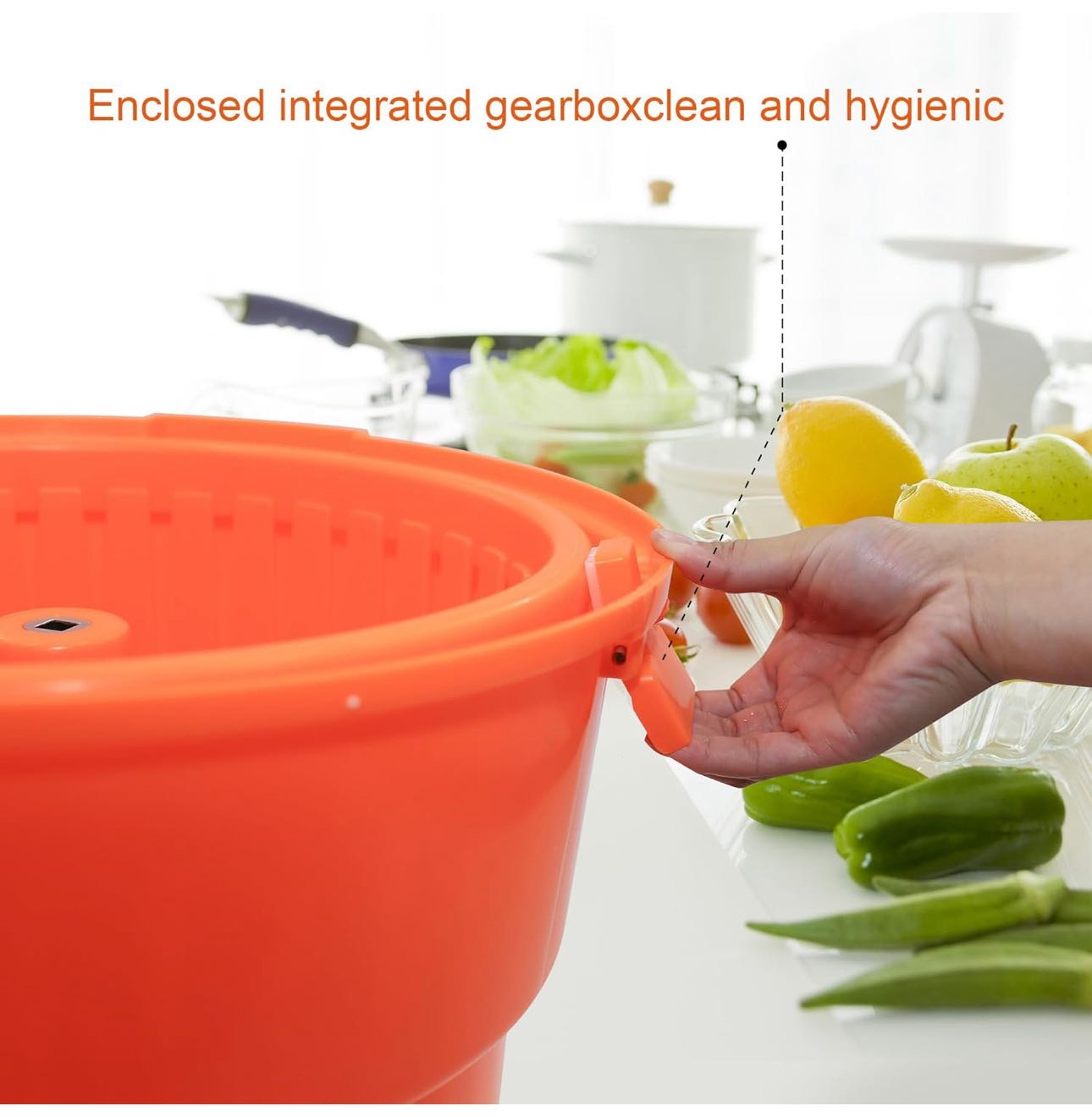2.5GAL Manual Salad Spinner - Chefcoca