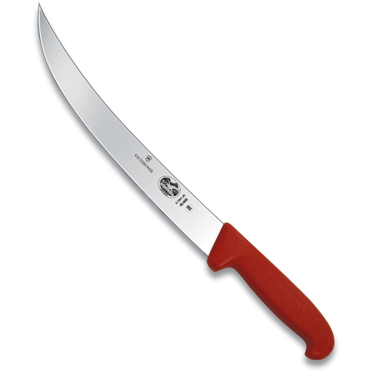 VICTORINOX Breaking, 10" Blade, Red Fibrox Pro Handle (5.7203.25/5.7201.25) - Chefcoca