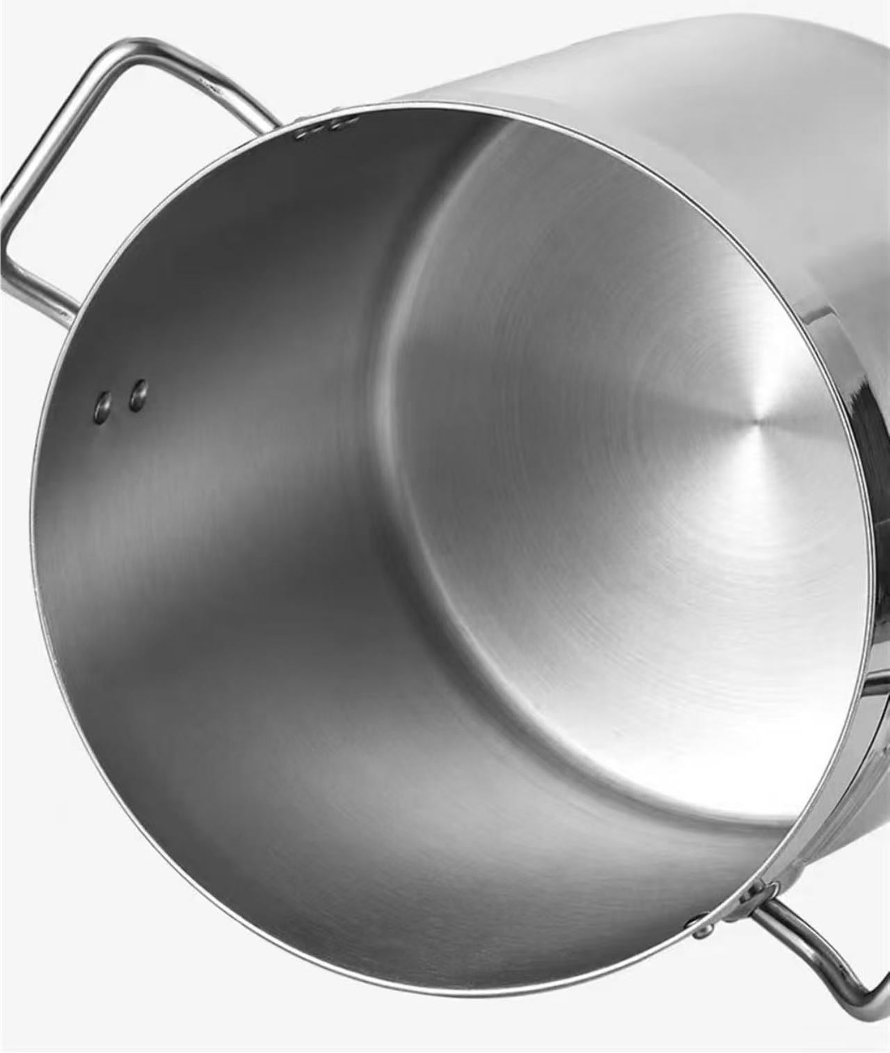 Sub-equip, SSSP-3636, Heavy-Duty Stainless Steel Stock Pot- 38 Quart - Chefcoca