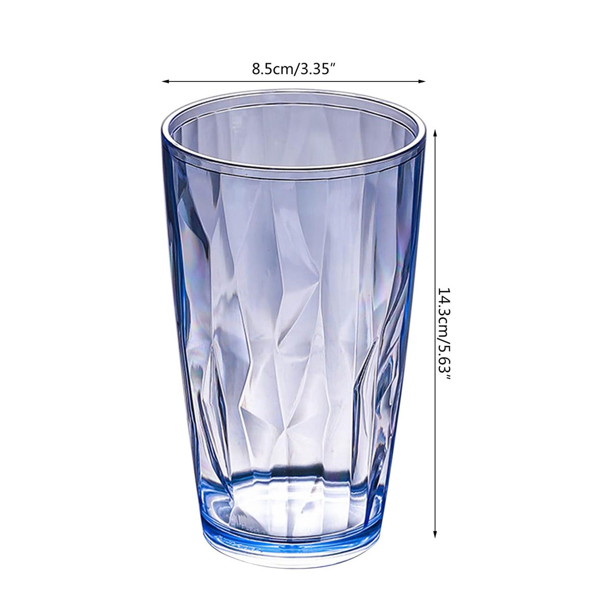 480mL Waves Acrylic Water Glass (JB-9320)