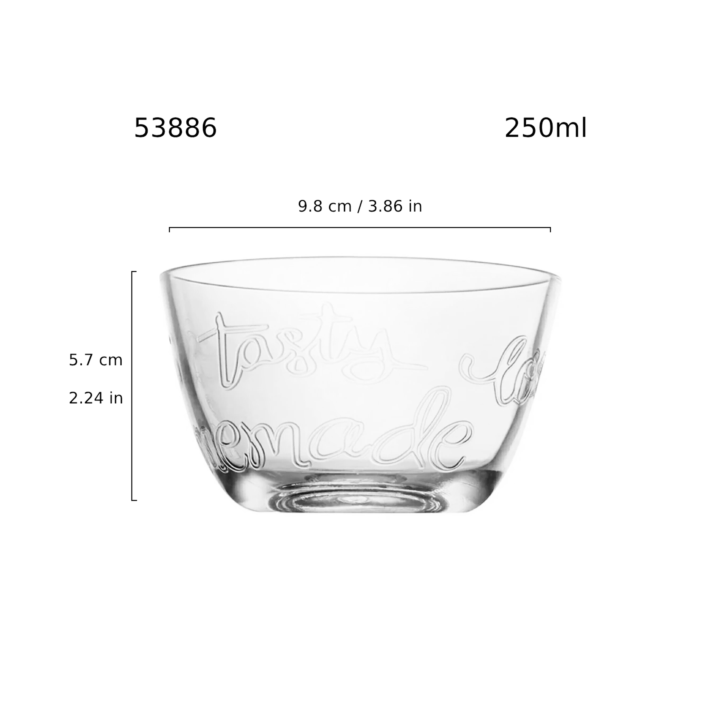 Glass Bowl, 250ml (53886)